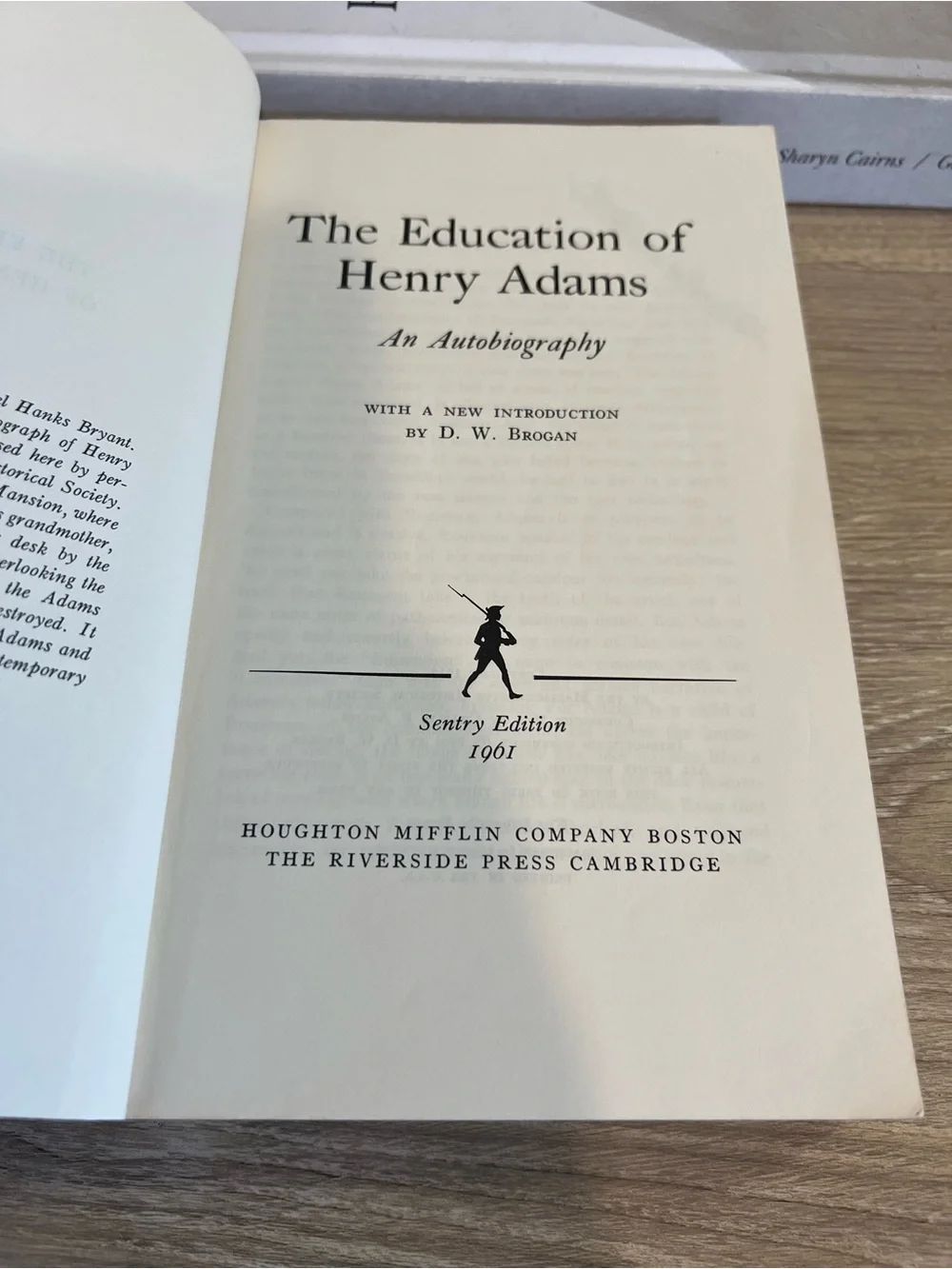 The Education of Henry Adams Sentry Edition 1961 Vintage Paperback Book SE 3⁠